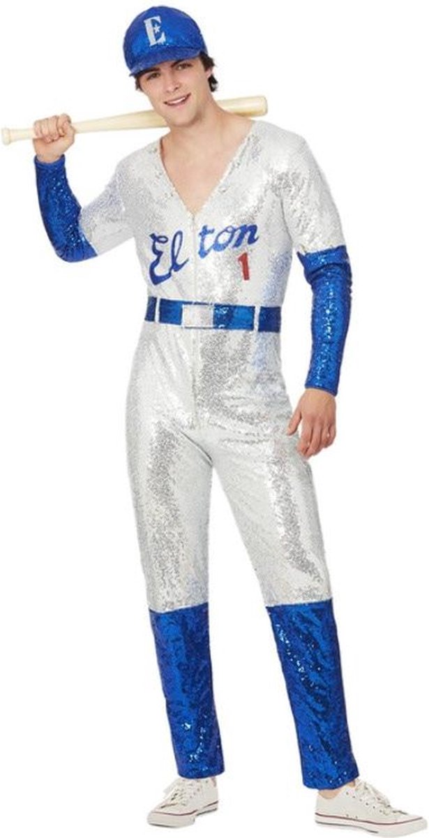 Elton John Kostuum | Elton John Glitter En Glamour Baseball | Man | Small | Carnaval kostuum | Verkleedkleding